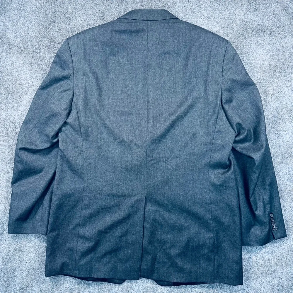 Lauren Ralph‎ Lauren 46L Gray 100% Wool 2 Button Blazer Sport Coat Jacket Office